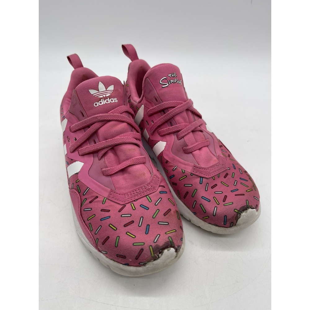 Adidas Originals Flex Shoes x The Simpsons Pink Donut Unisex Kids Size 2